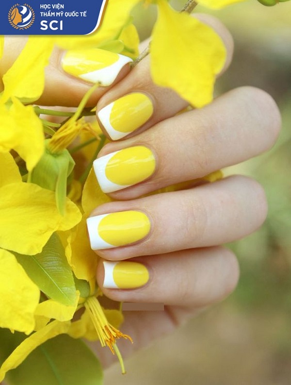 nail màu vàng đất - hoidapnails.com