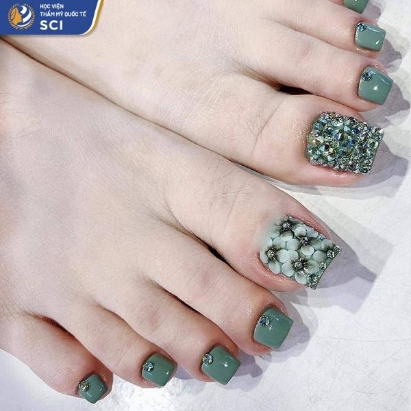 mẫu nails chân đẹp - hoidapnails.com