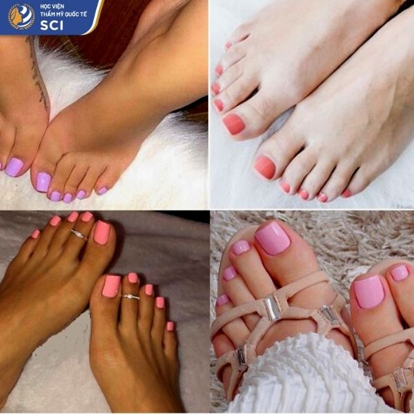 sơn móng chân cho da ngăm - hoidapnails.com