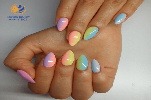 Những mẫu nail màu pastel - hoidapnails.com