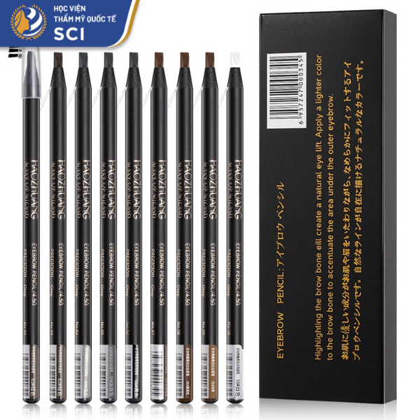 Haozhuang Make Up Milano Eyebrow Pencil Precision với bảng màu vô cùng đa dạng - hoidapnails.com
