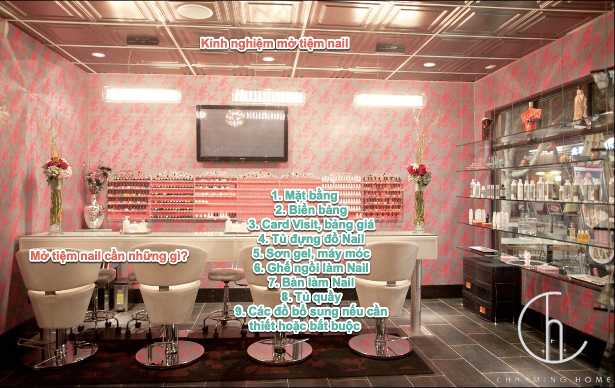mở tiệm nail cần gì