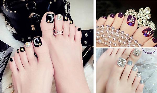 mẫu nail thiết kế cho đôi chân trở nên đẹp bất ngờ