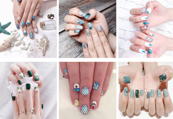 mẫu nail vẽ thiết kế nhí nhỏm của các bạn trẻ