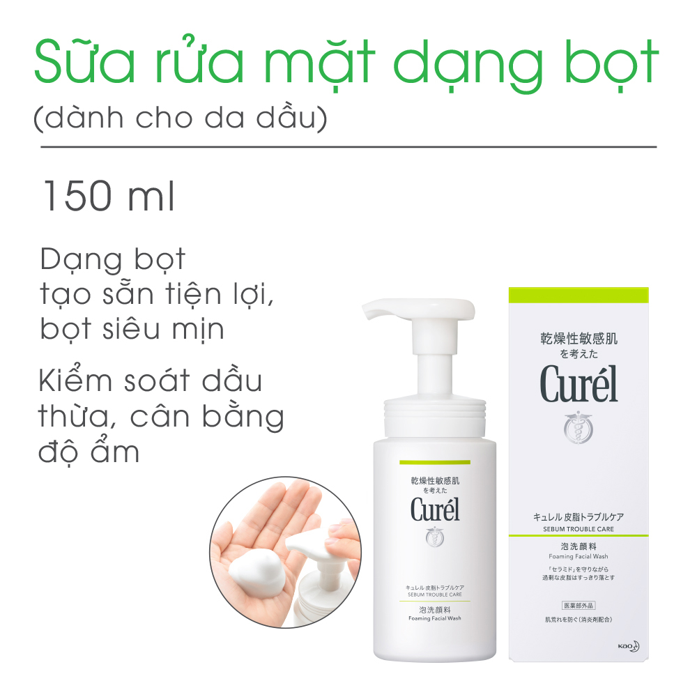 Chăm sóc da mặt với sữa rửa mặt dạng bọt