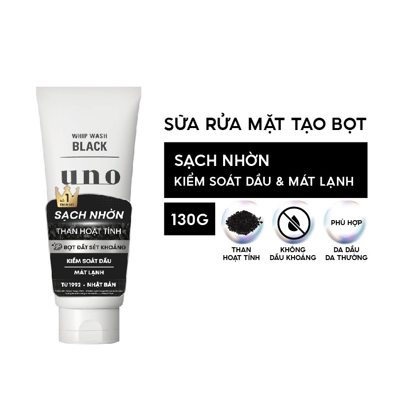 Uno sữa rửa mặt chăm sóc da mặt nam