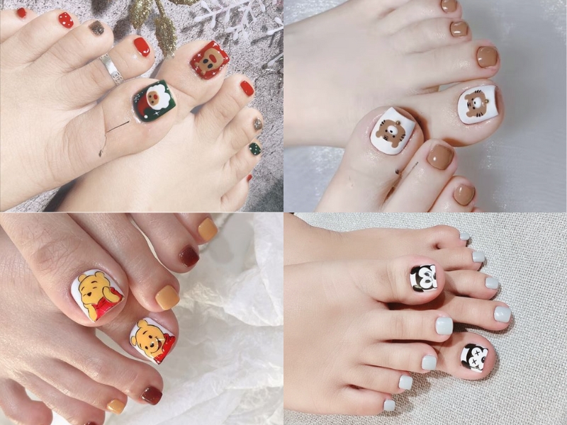 Top 10 mẫu nail chân cách điệu cho chị em tha hồ làm đẹp