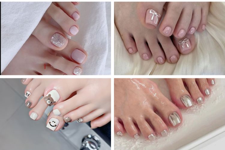 Cách tạo mẫu nail chân xinh nhất dành cho các bạn gái