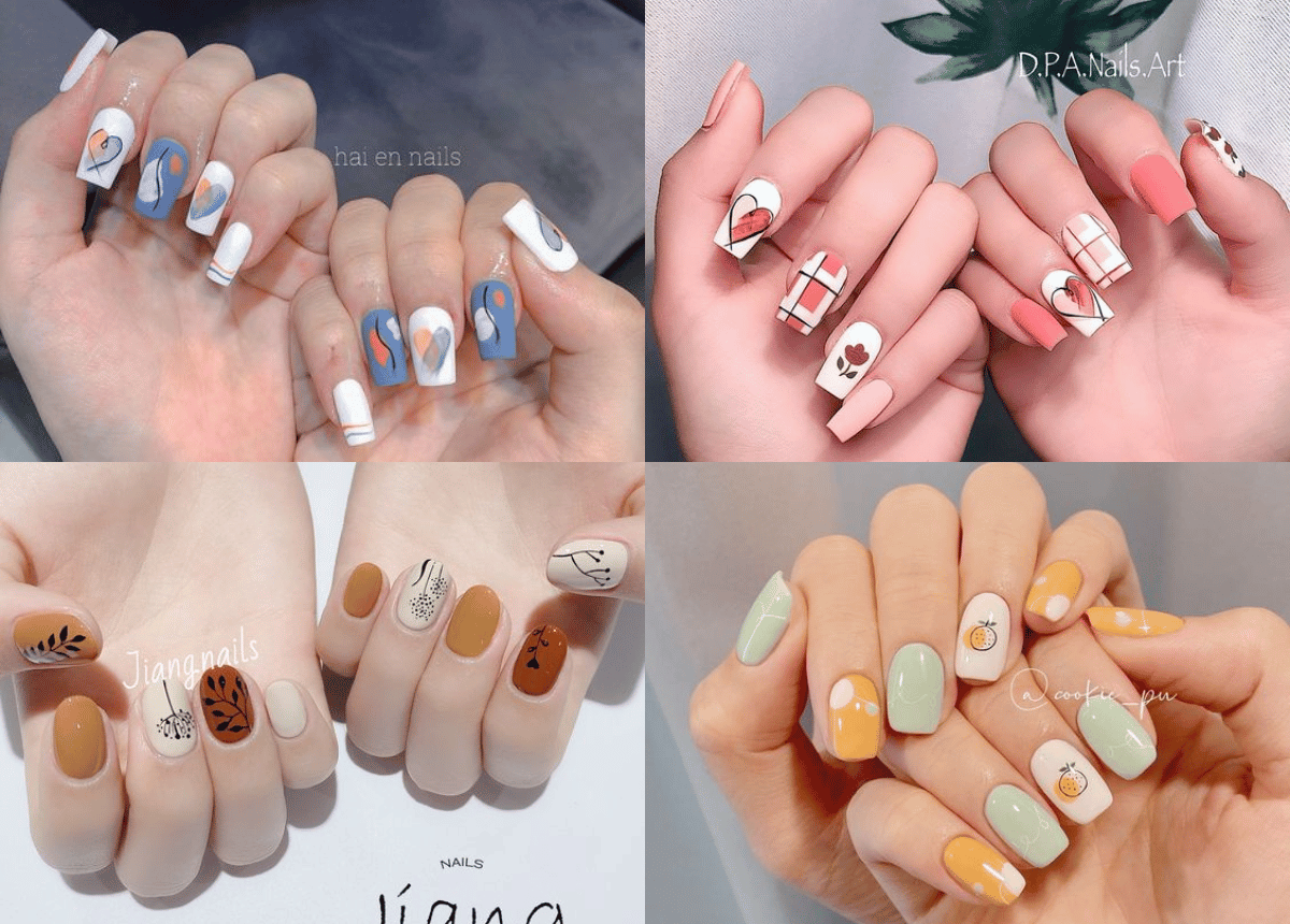 Cập nhật những mẫu nail nhẹ nhàng cho các bạn gái